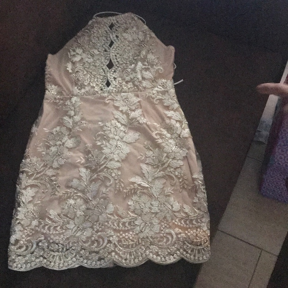 Brand new champagne color dress